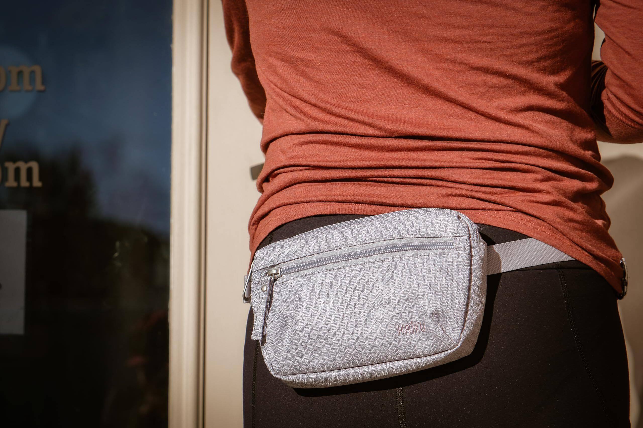 Alt View 1. Haiku - Haiku Hopper waistpack or crossbody sling - Stone Gray.