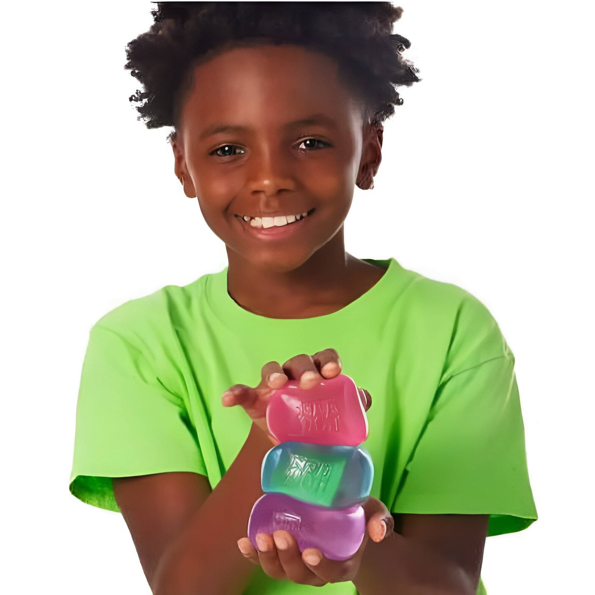 Schylling NeeDoh Nice Cube Squish Toy, Pink, Super Solid Squish