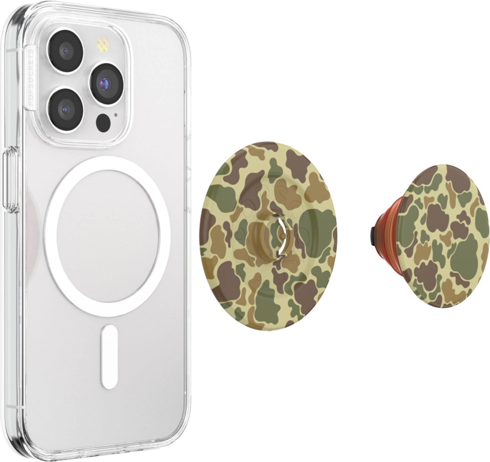 Back. PopSockets - MagSafe PopGrip Universal Magnetic Grip & Stand with Adapter Ring for Cell Phones - Bruce.