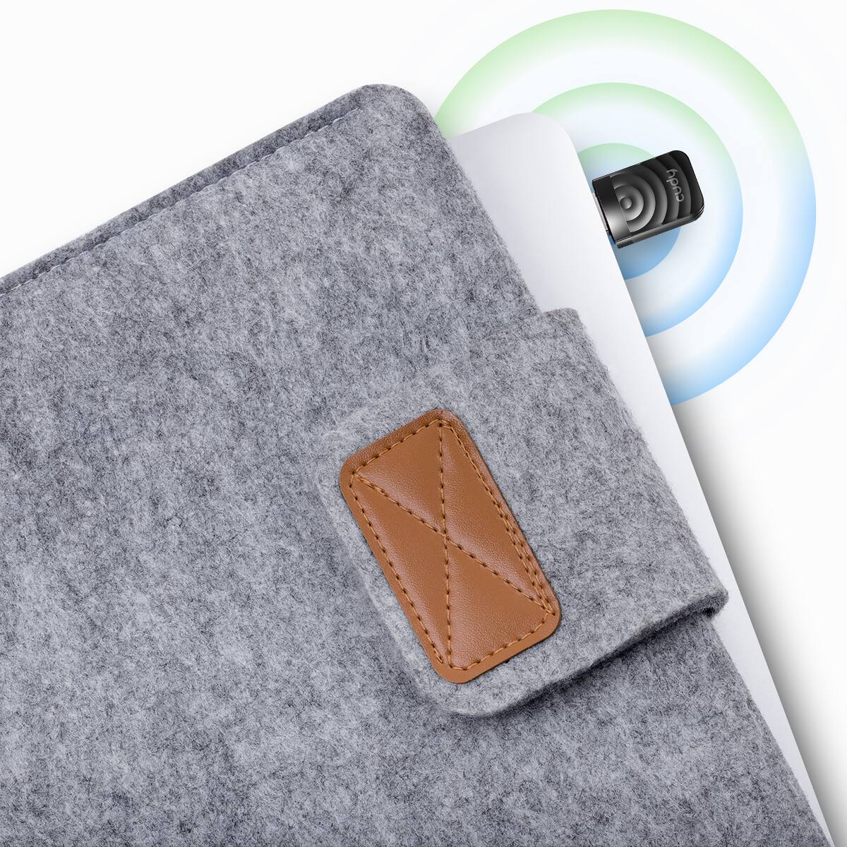 Alt View 4. Cudy - Cudy AC1300 Wi-Fi USB Adapter - 5GHz/2.4GHz, Wireless Adapter, Compatible with Windows, iOS 10.6-10.15.3, Linux, Black - black.