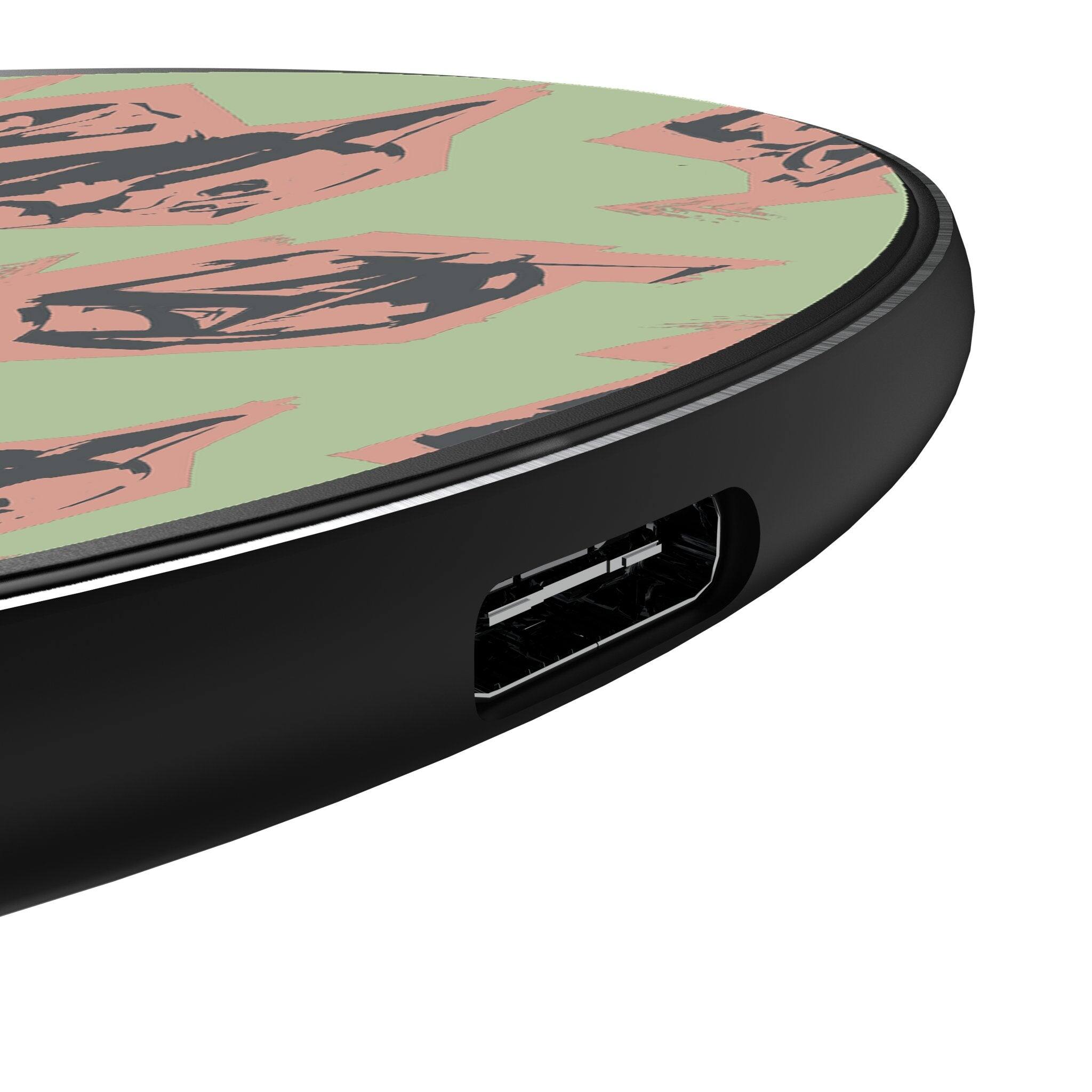 Left. Keyscaper - Star Wars: The Mandalorian Pattern 15-Watt Wireless Charger - Grogu.