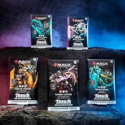 Wizards of The Coast Magic the Gathering TCG: Tarkir Dragonstorm Commander Decks Set of 5 Decks - Best Buy Wizards of The Coast Magic the Gathering TCG: Tarkir Dragonstorm Commander Decks Set of 5 Decks - Best Buy