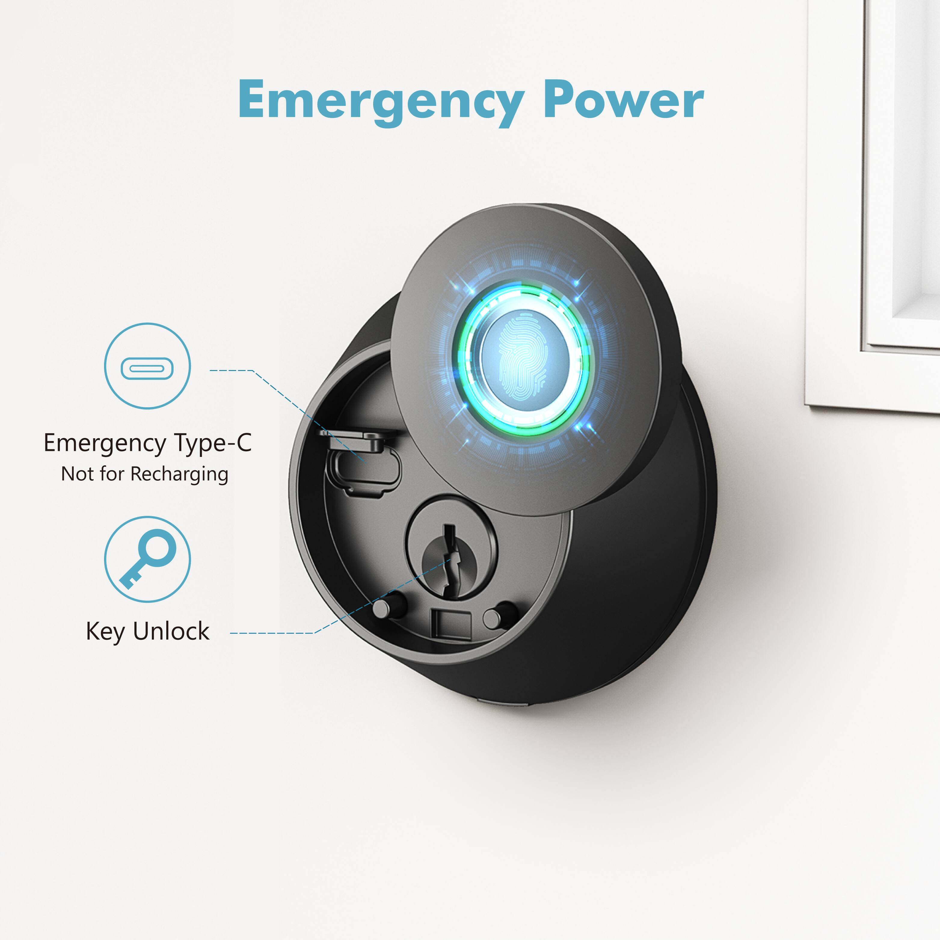 Emergency Power

Emergency Type-C  
Not for Recharging

Key Unlock