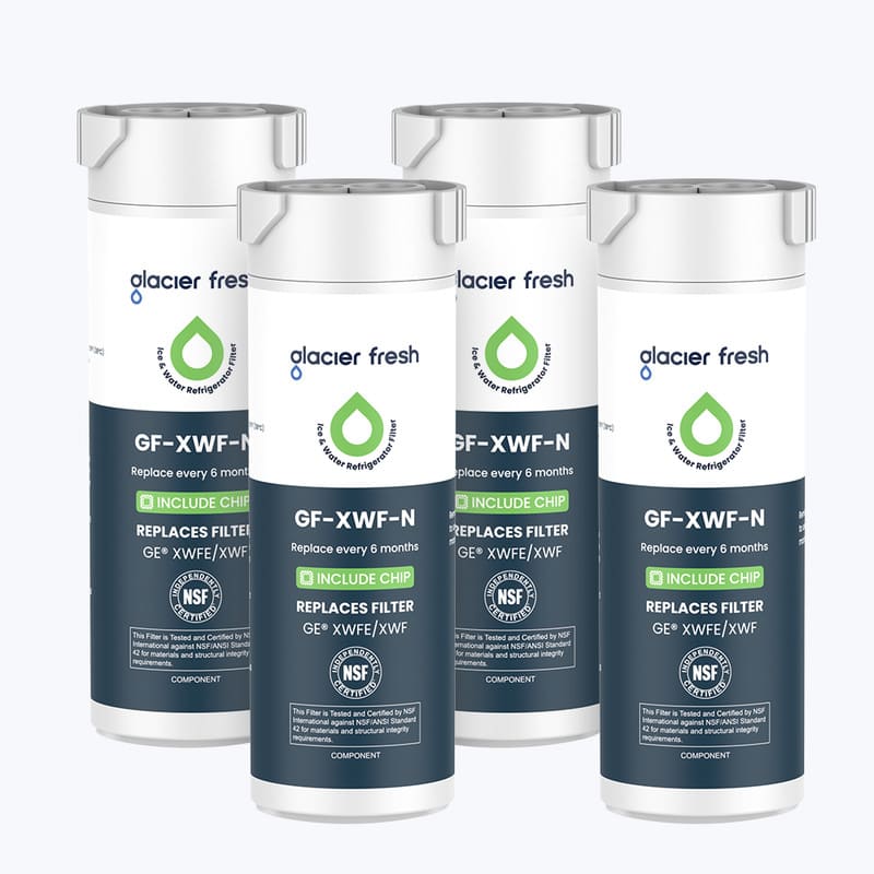Glacier Fresh Ice
Water Refrigerator Filter
GF-XWF-N
Replace every 6 months
INCLUDE CHIP
REPLACES FILTER
GE® XWFE/XWF
This Filter is Tested and Certified by NSF International against NSF/ANSI Standard 42 for materials and structural integrity requirements
COMPONENT
NSF CERTIFIED
Glacier Fresh Ice
Water Refrigerator Filter
GF-XWF-N
Replace every 6 months
INCLUDE CHIP
REPLACES FILTER
GE® XWFE/XWF
This Filter is Tested and Certified by NSF International against NSF/ANSI Standard 42 for materials and structural integrity requirements
COMPONENT
NSF CERTIFIED
Glacier Fresh Ice
Water Refrigerator Filter
GF-XWF-N
Replace every 6 months
INCLUDE CHIP
REPLACES FILTER
GE® XWFE/XWF
This Filter is Tested and Certified by NSF International against NSF/ANSI Standard 42 for materials and structural integrity requirements
COMPONENT
NSF CERTIFIED