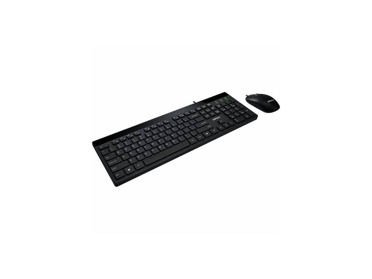 Alt View 7. Adesso - Adesso AKB-140CB USB Keyboard & Mouse Combo with Copilot AI Hotkey, Quiet Keys, Full Size - Unknown.