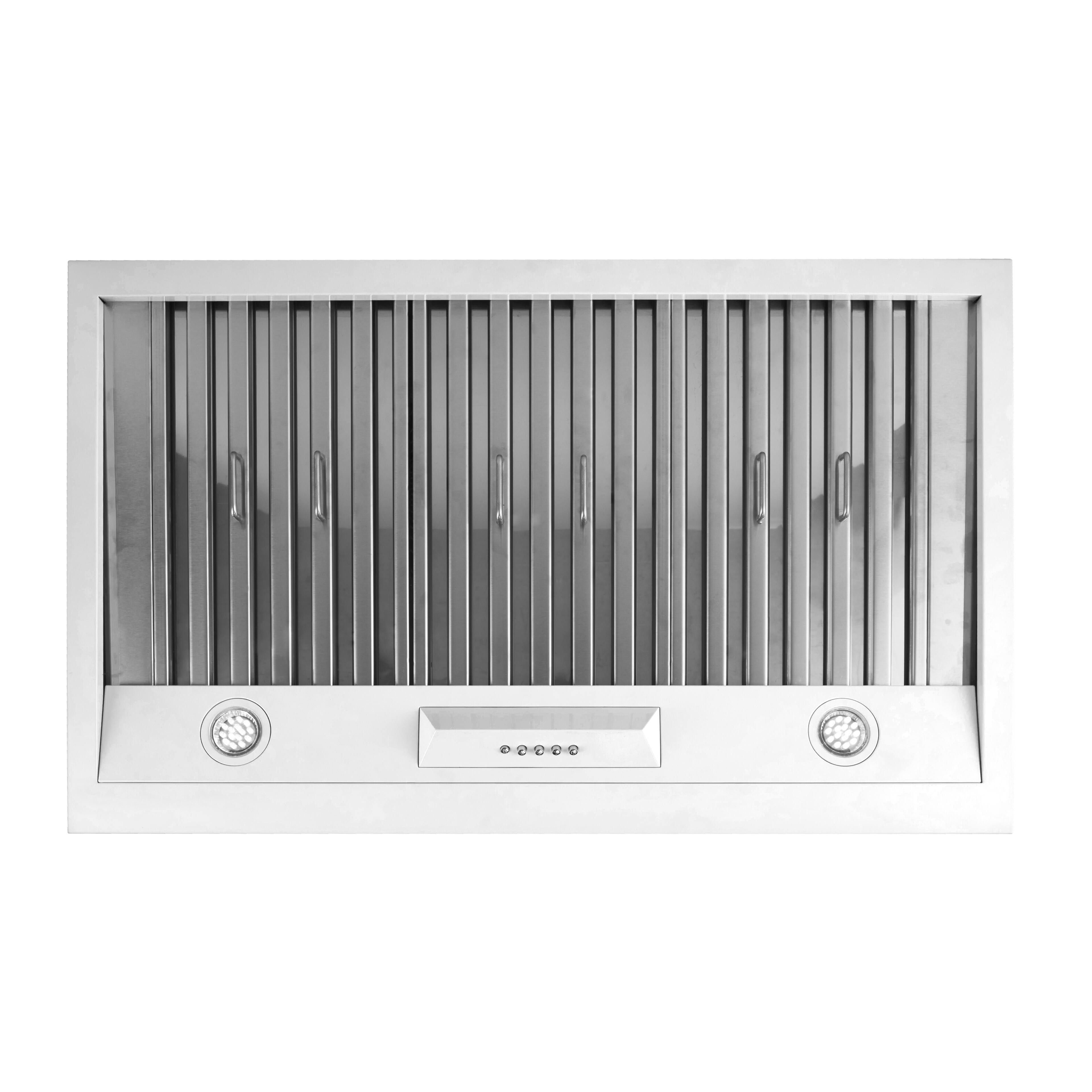 Alt View 12. Unique Appliances - Classic Retro 36" 700 CFM Ducted Under Cabinet Range Hood with LED Lighting - Marshmallow White.