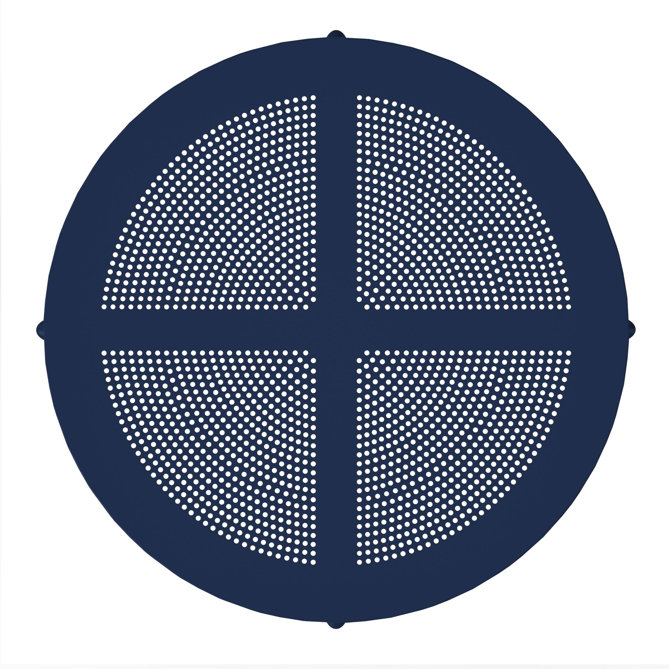 Alt View 3. WestinTrends - WestinTrends Playa 5-Piece Outdoor Resin Round Patio Dining Table Set with Modern Stackable Patio Dining Chairs - Navy Blue.