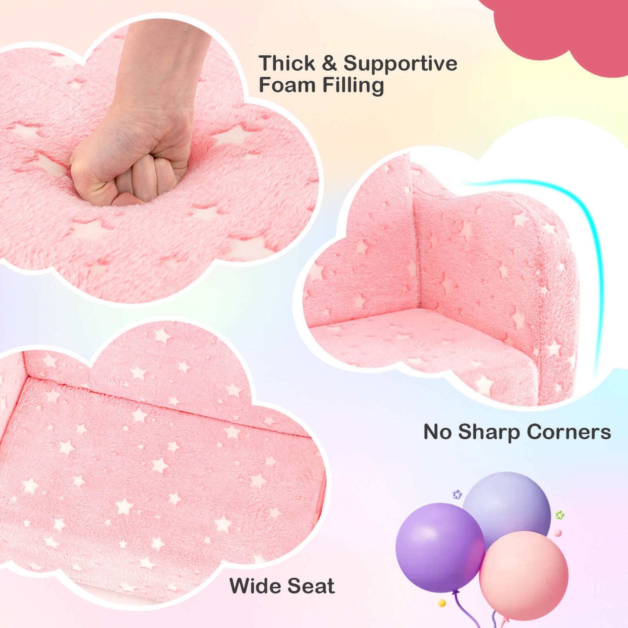 - Thick & Supportive Foam Filling
- No Sharp Corners
- Wide Seat