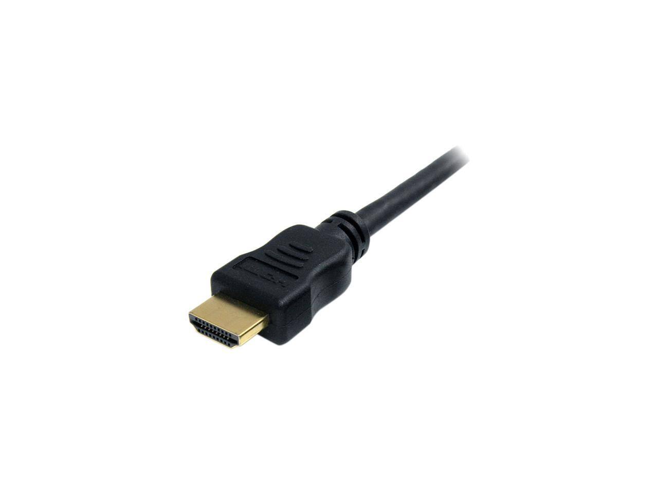 Alt View 1. StarTech.com - StarTech.com HDMIMM3HS 3 ft. Black High Speed HDMI Cable with Ethernet Male to Male.