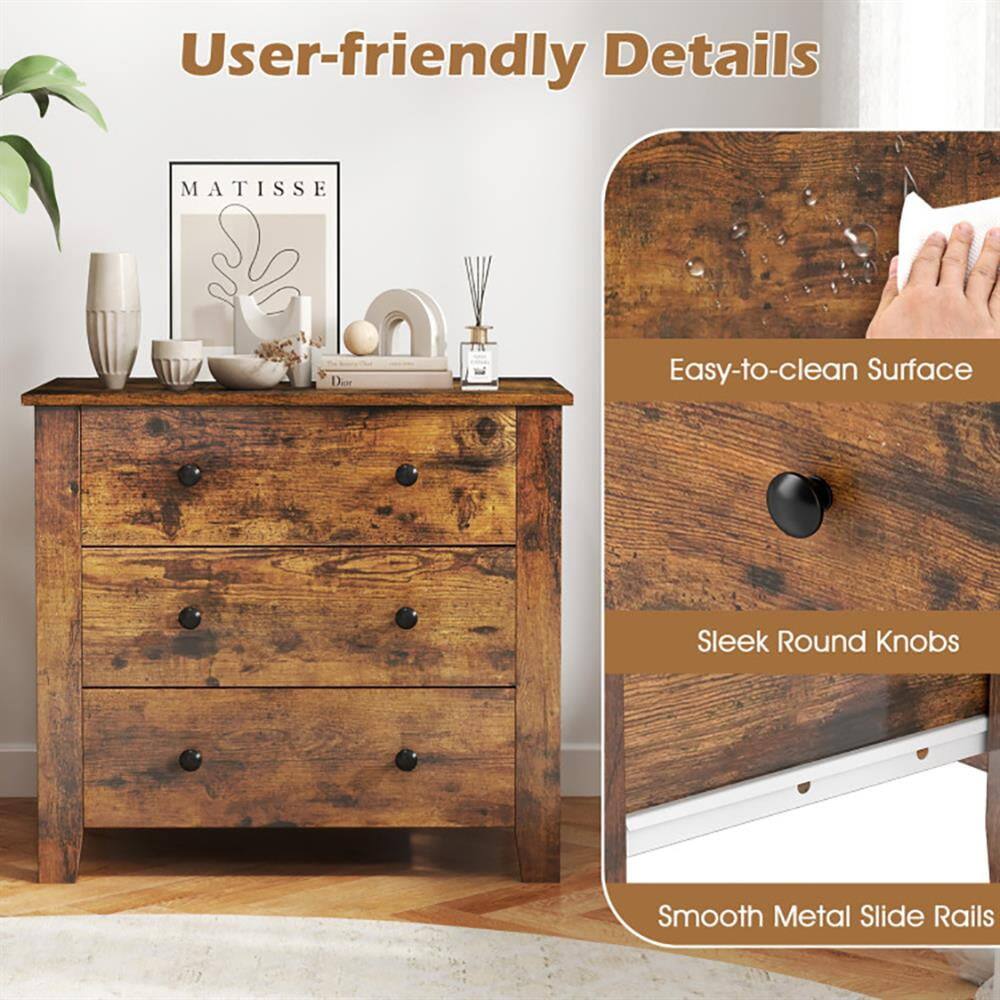 User-friendly Details

- Easy-to-clean Surface
- Sleek Round Knobs
- Smooth Metal Slide Rails