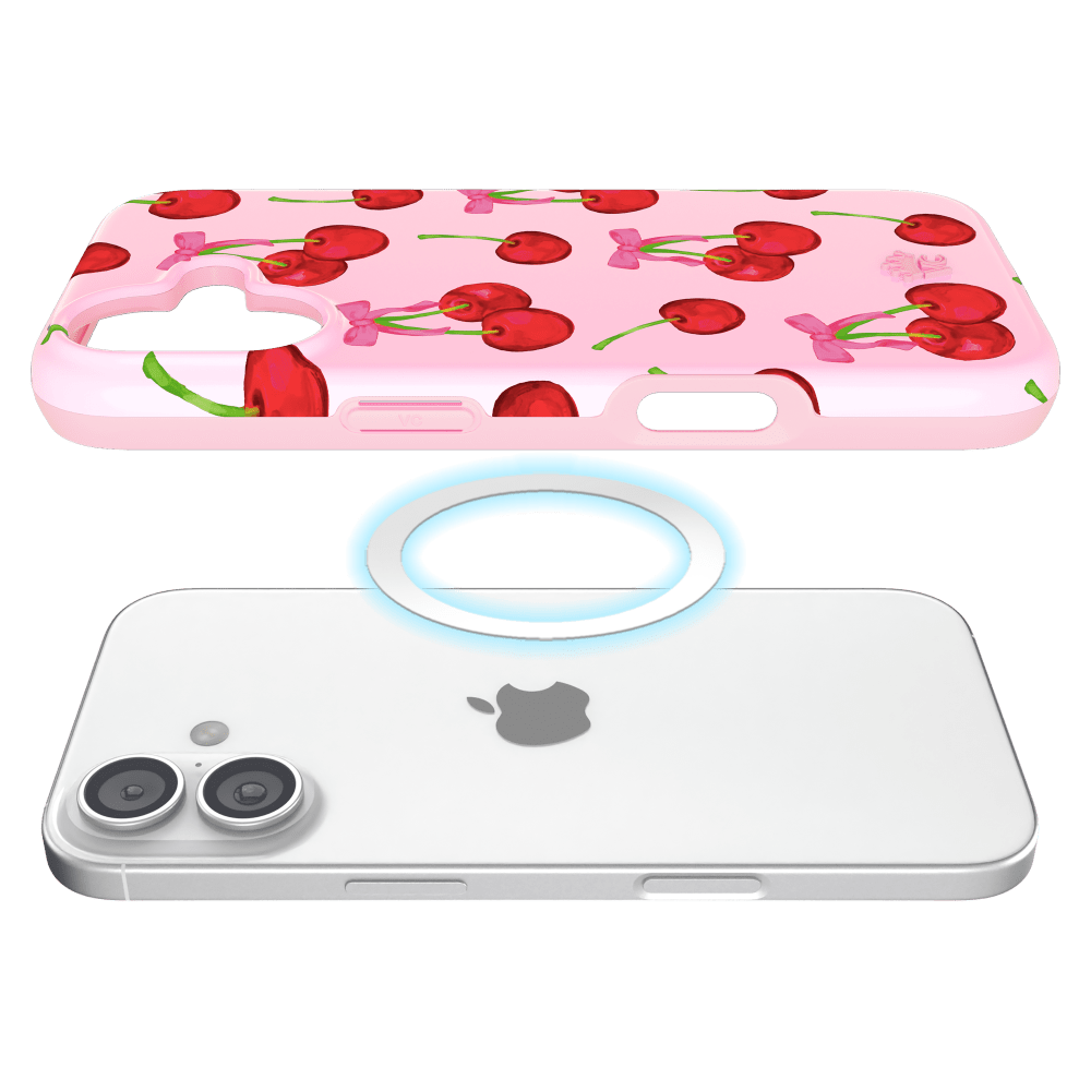 Alt View 3. VELVET CAVIAR - Velvet Caviar iPhone 17 MagSafe Phone Case - Sweet Cherry - Sweet Cherry.