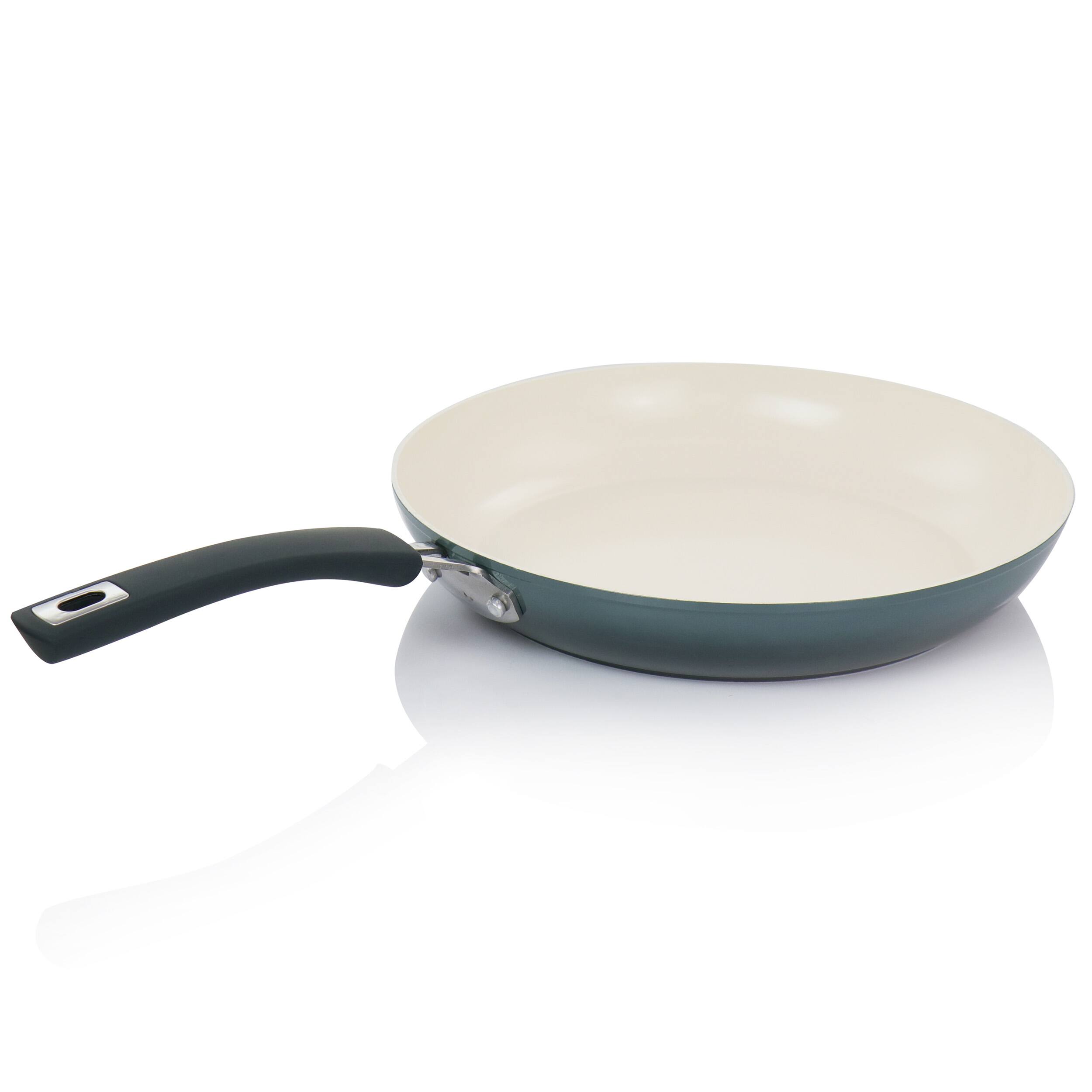 Alt View 1. Oster - Oster Corbett 12 Inch Nonstick Aluminum Frying Pan in Gray - Gray.