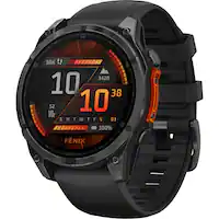 Garmin - fēnix 8 AMOLED GPS Smartwatch 47 mm Fiber-reinforced polymer - Slate Gray - (2024) - Front_Zoom