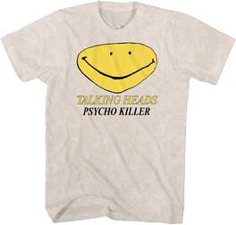 PopMarket - Talking Heads - Talking Heads - Psycho Killer Smiley Face T-Shirt - 3XL Tan 22TH056A6 - APPAREL - Multicolor