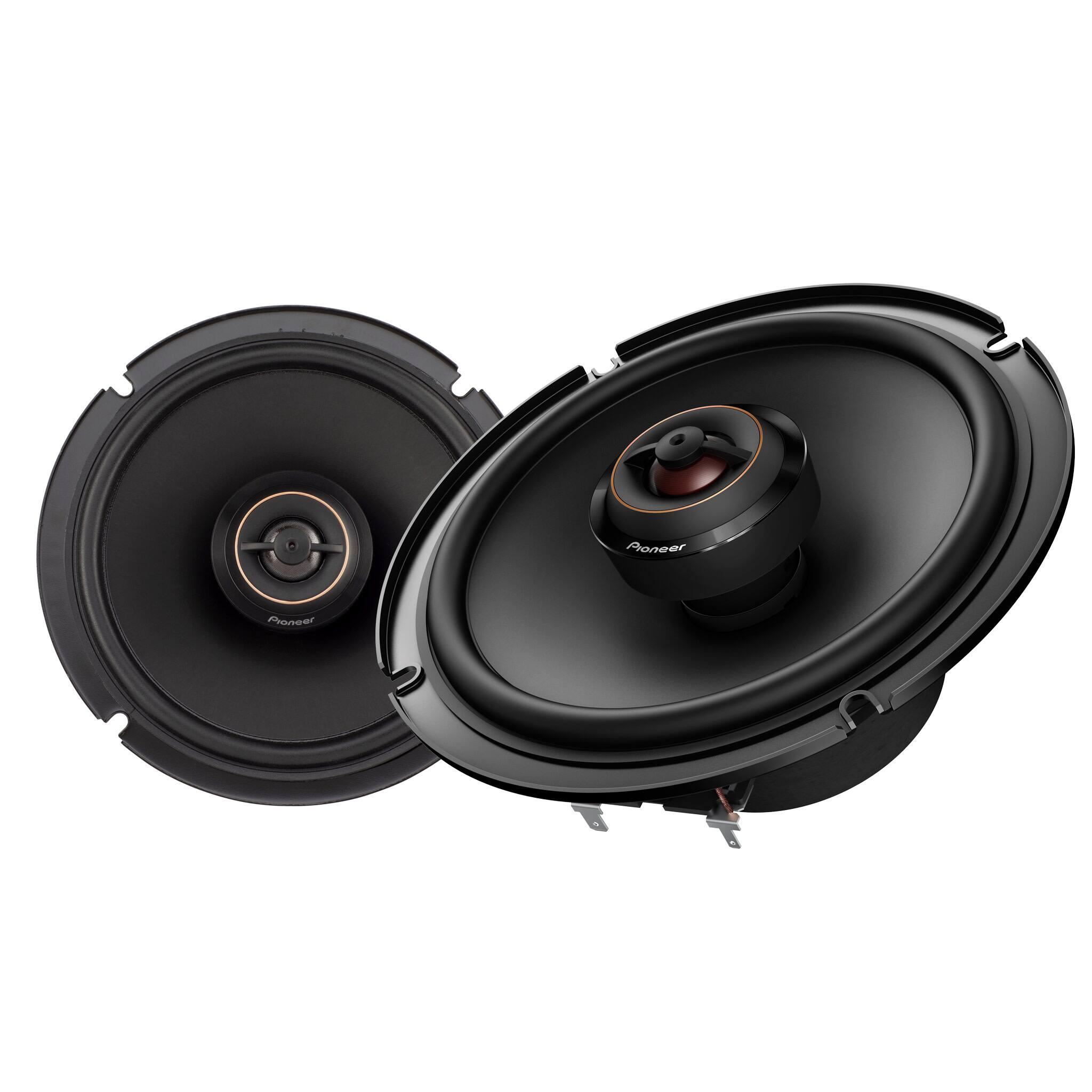 Pioneer - 6.5" 2-Way Coaxial Speakers, 270W Max, Aramid Fiber IMPP™ Cone, 26mm Swivel Dome Tweeter (Pair) - Black