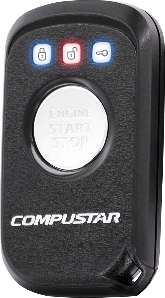 Left View: Compustar - T10 2-Way Remote - Black