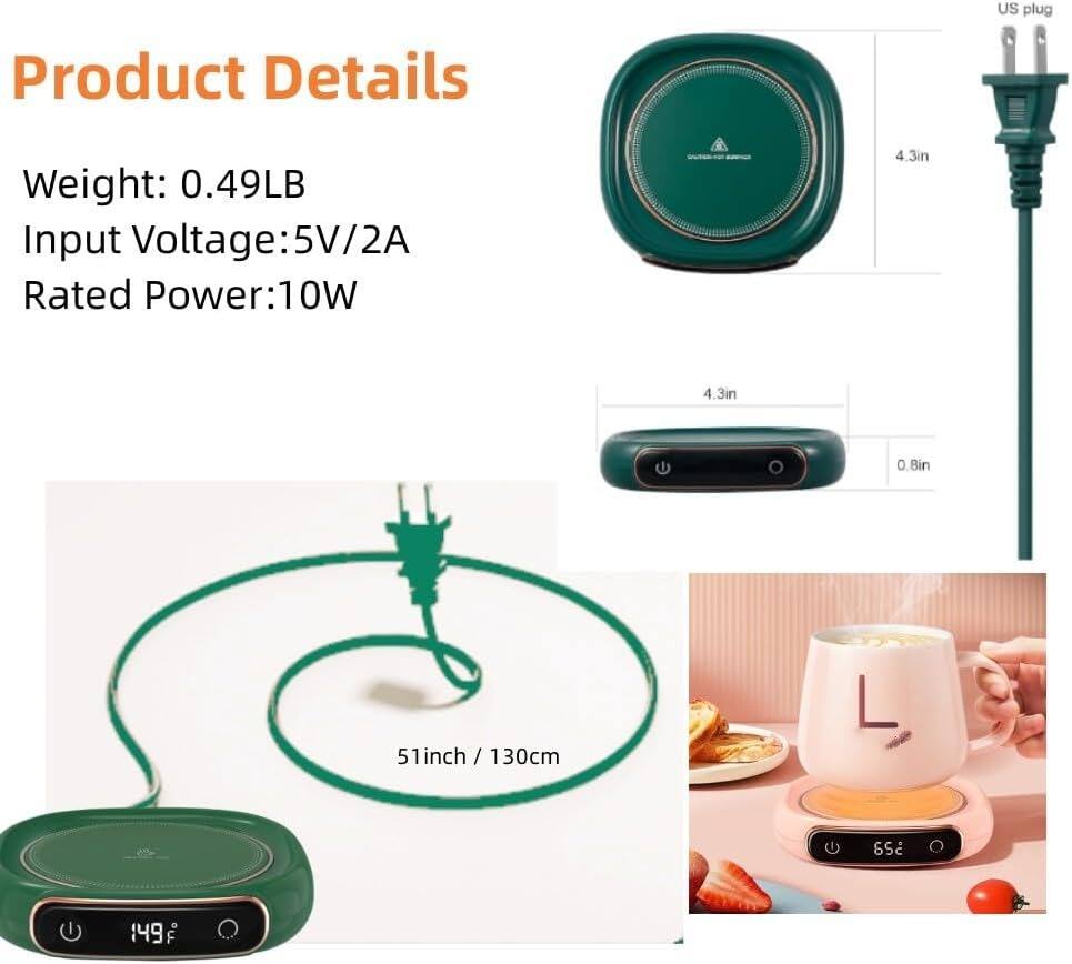 Product Details

Weight: 0.49LB  
Input Voltage: 5V/2A  
Rated Power: 10W  

4.3in  
4.3in  
O.Bin  
51inch / 130cm  
52 149