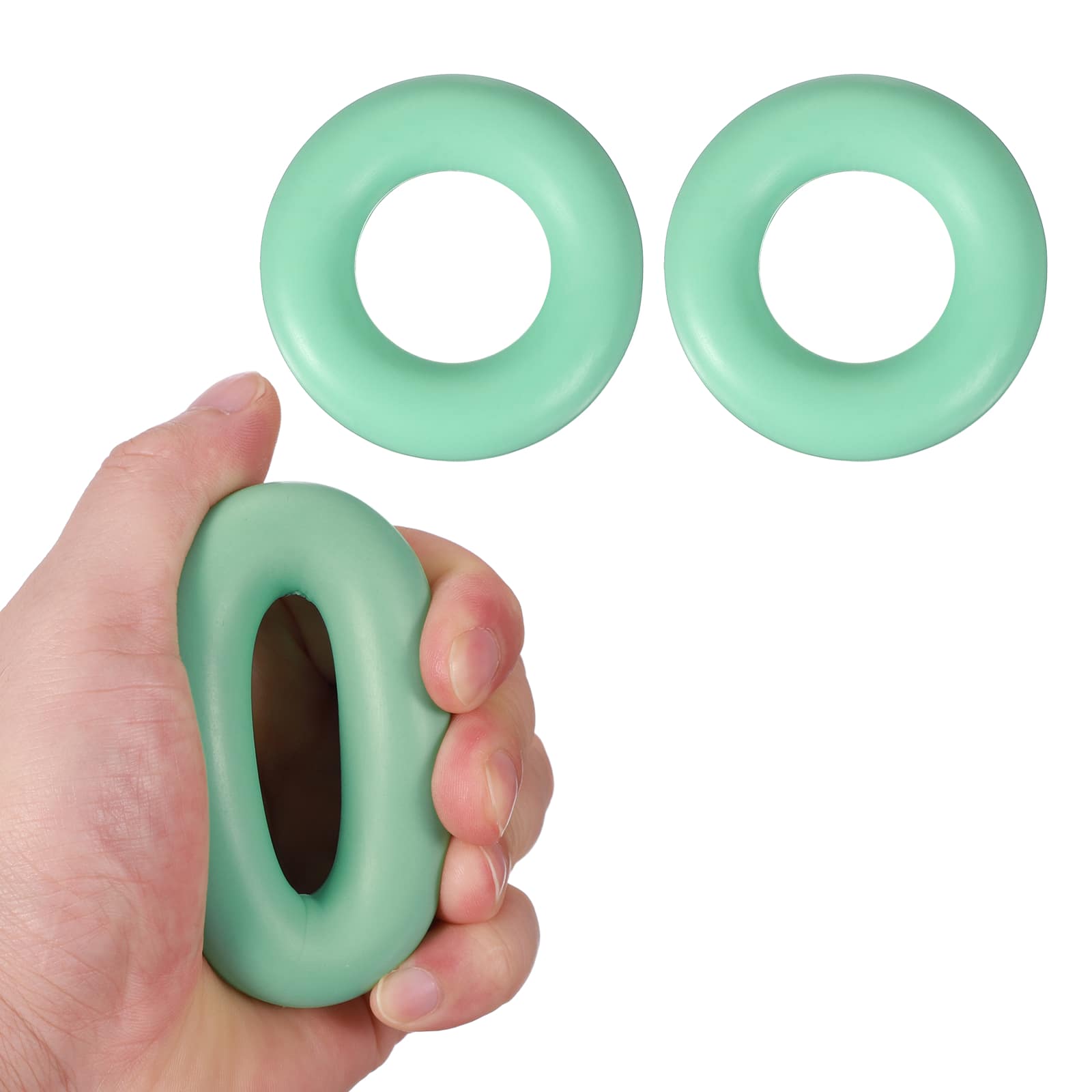 Unique Bargains - 2pcs 2.8" 40LB Extra Pro Hand Gripper - Durable Non-Slip Exercise for Athletes, Rock Climbing, Workout & Fitness - Green