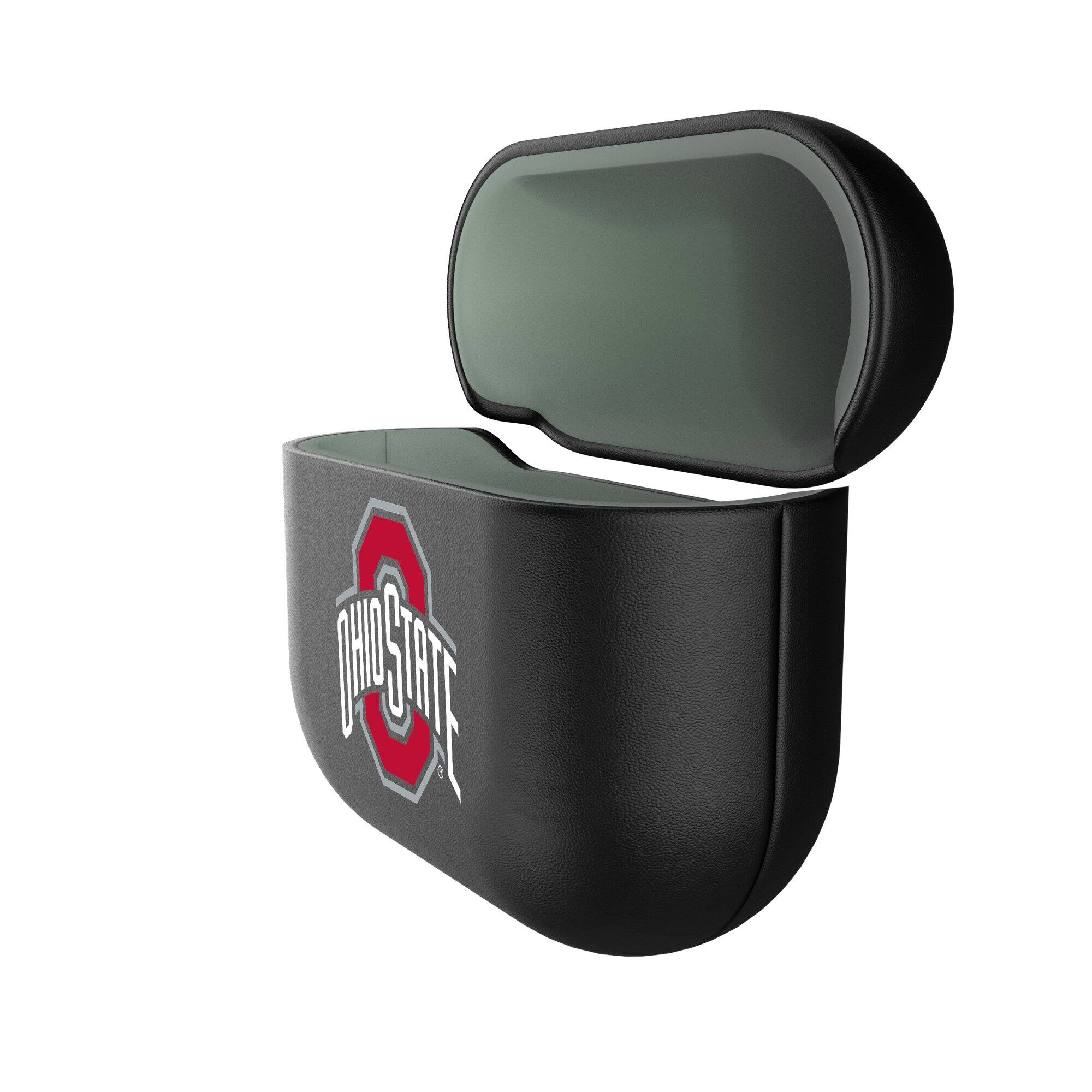 Alt View 1. Keyscaper - Ohio State Buckeyes Ohio State Buckeyes Insignia AirPods 4th Generation Case Cover - No Size - Black.