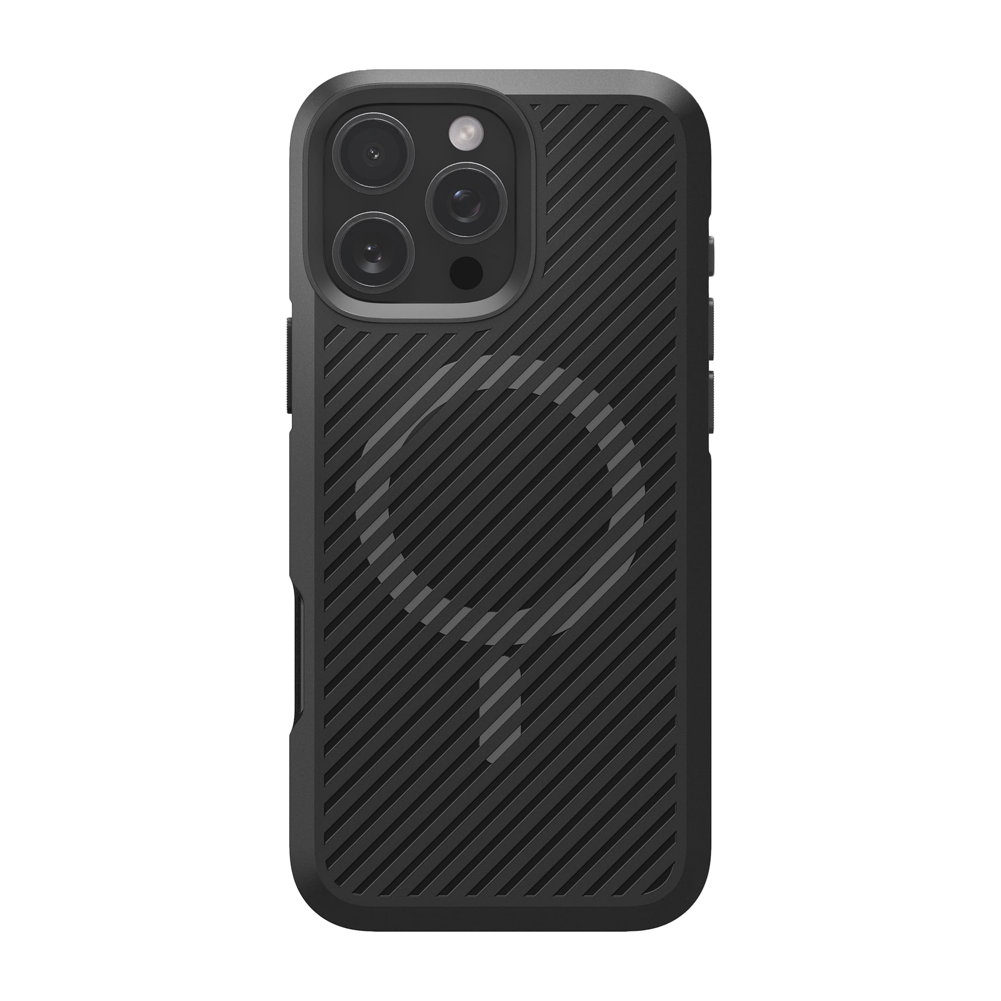 Front. Spigen - Core Armor MagFit for Apple iPhone 16 Pro - Matte Black.