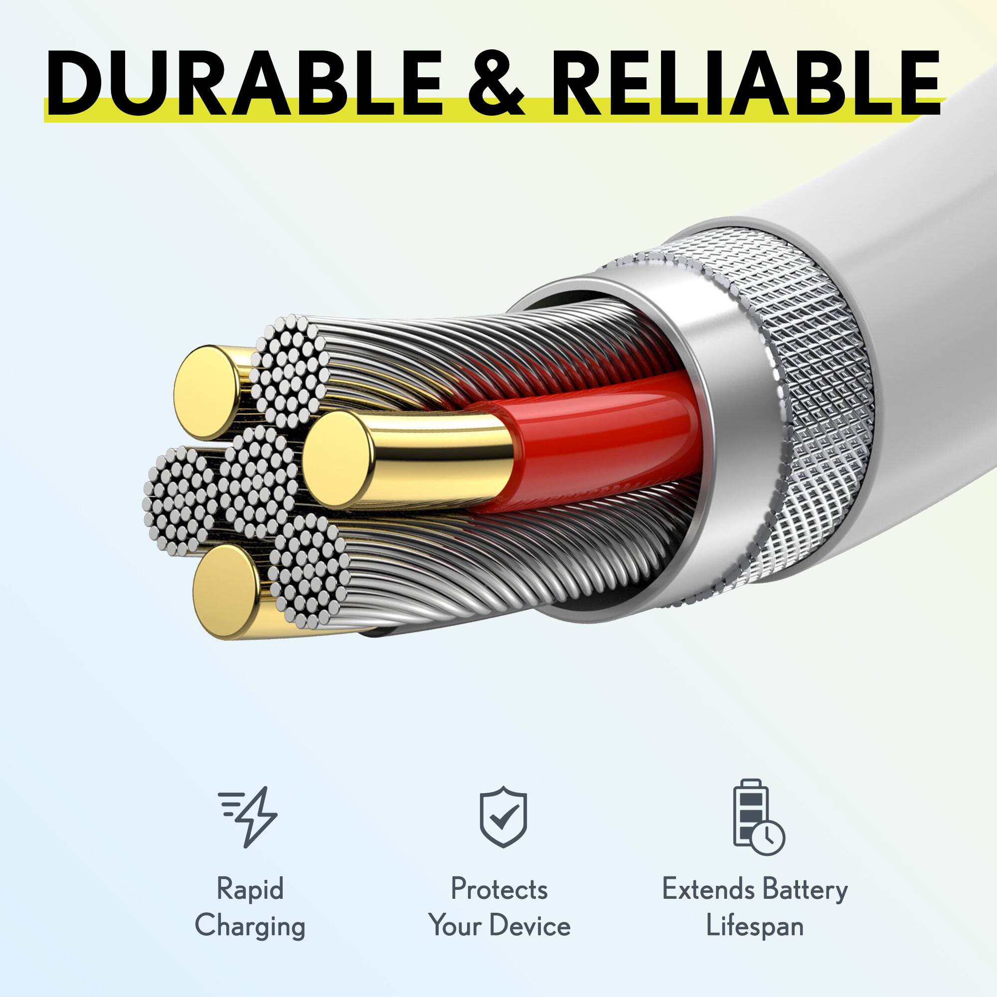 DURABLE & RELIABLE

- Rapid Charging
- Protects Your Device
- Extends Battery Lifespan
