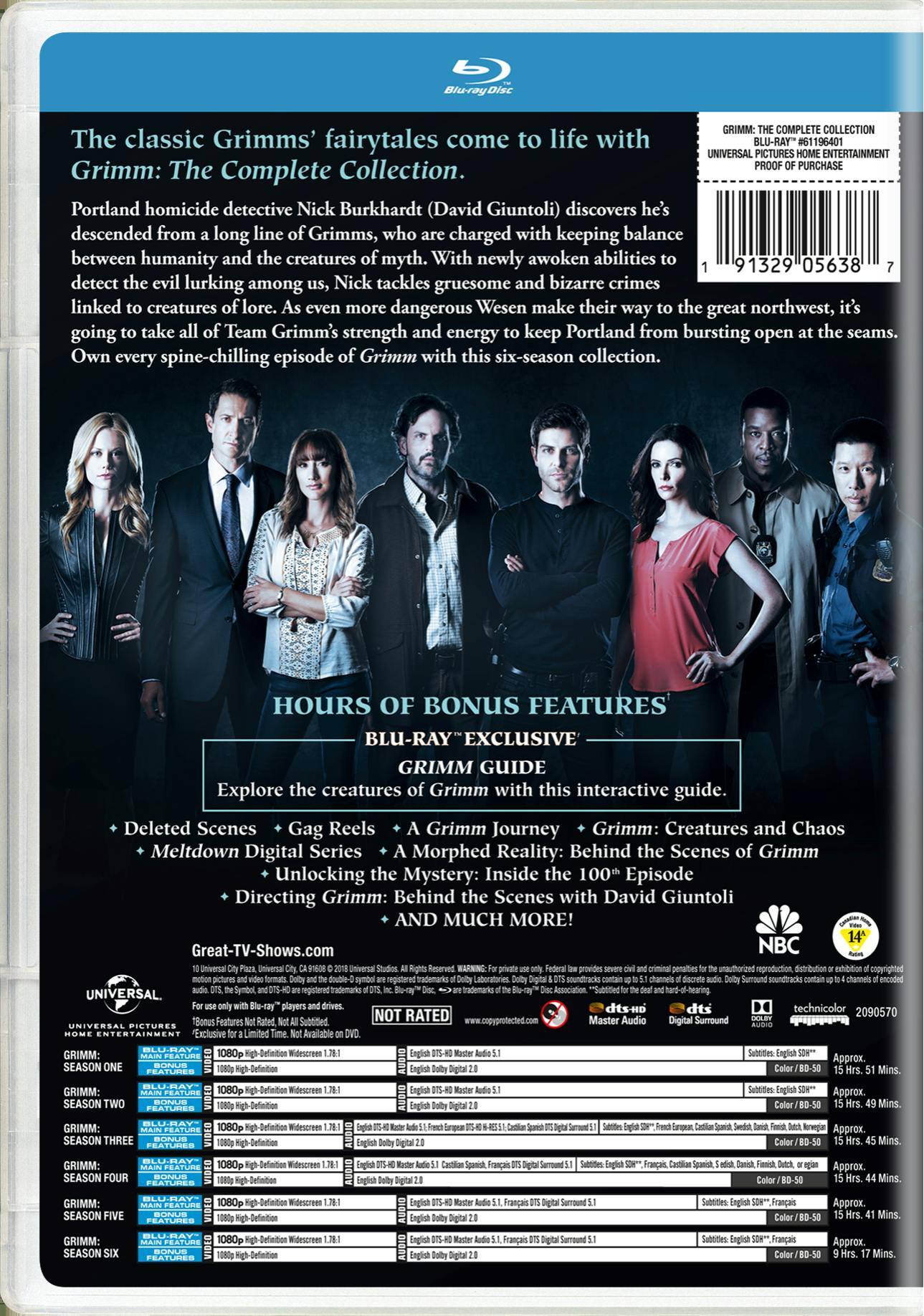 Angle. Grimm: The Complete Series [Blu-ray].