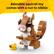 Adorable squirrel toy comes with a nut to nibble