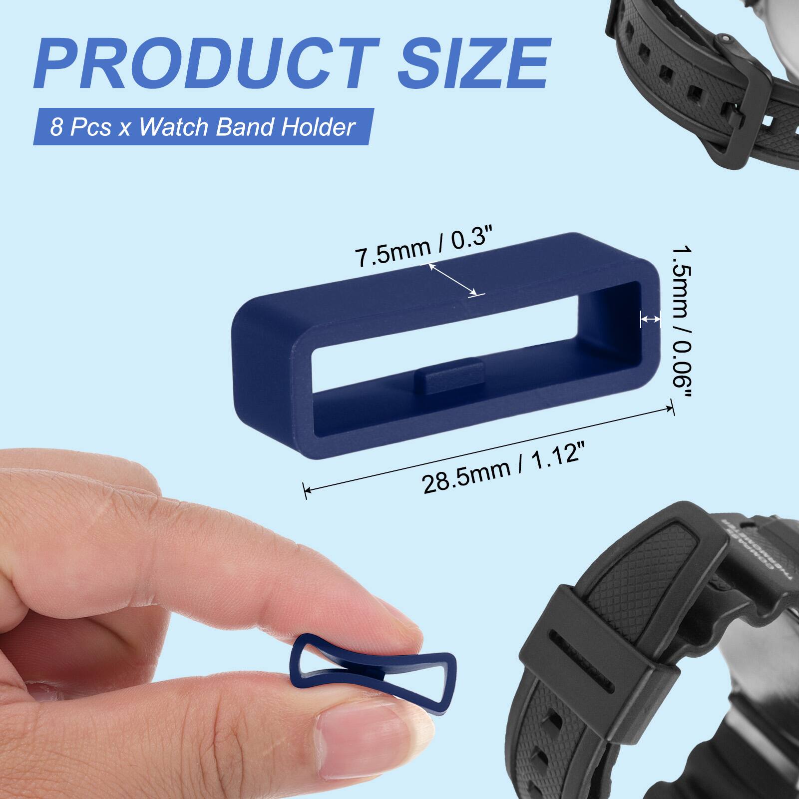 PRODUCT SIZE  
8 Pcs x Watch Band Holder  
7.5mm / 0.3"  
1.5mm / 0.06"  
28.5mm / 1.12"