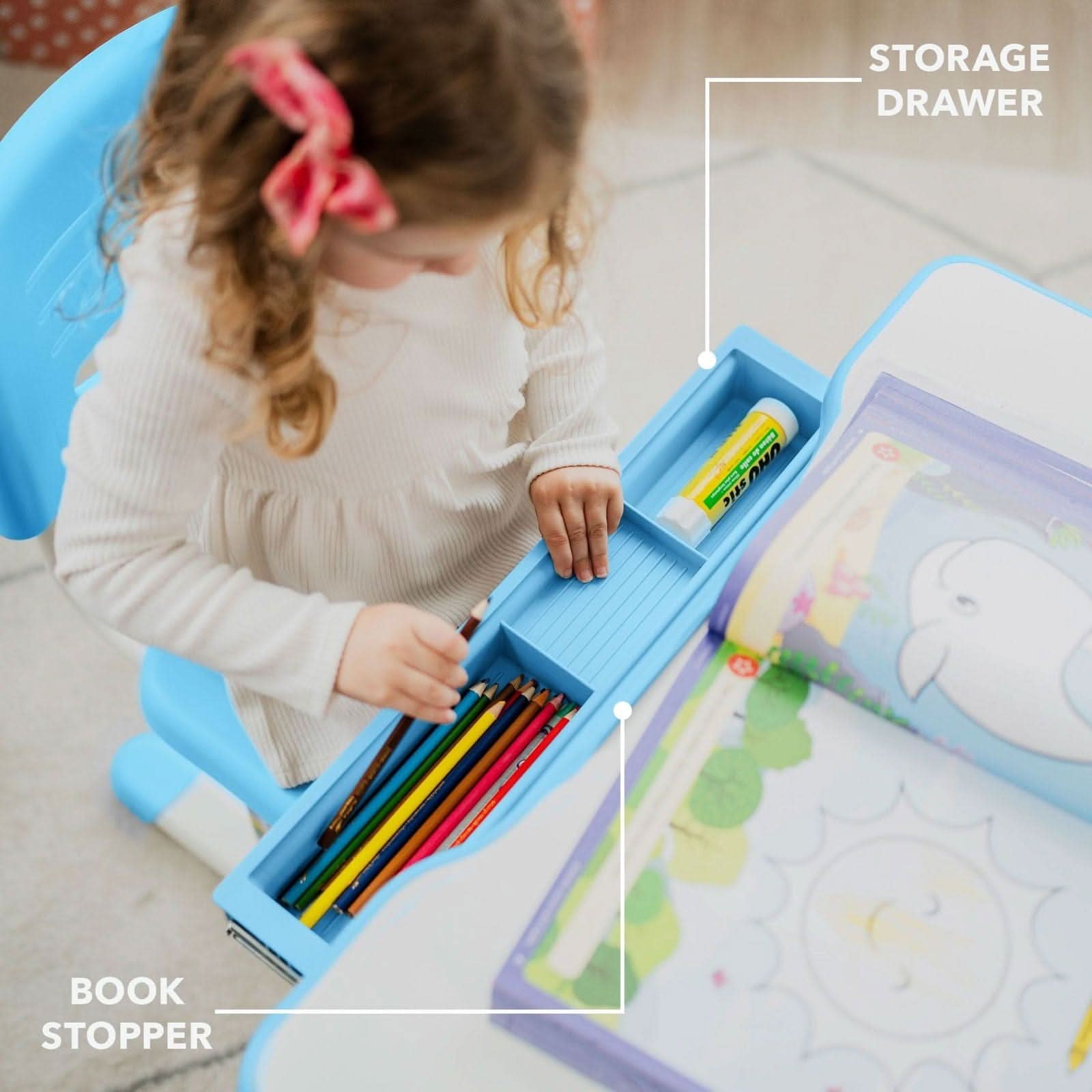 STORAGE DRAWER  
BOOK STOPPER