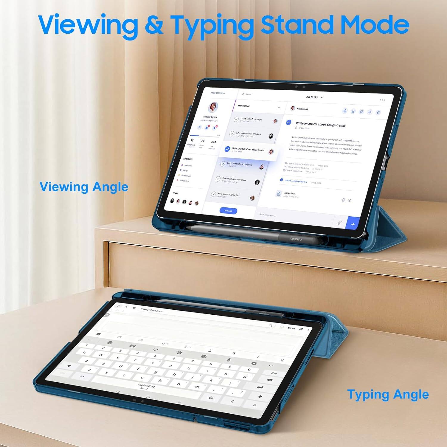 Viewing & Typing Stand Mode

Viewing Angle

Typing Angle