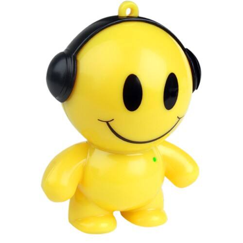 Front Standard. Mobi - Beatz Buddiez 2 W Home Audio Speaker System - iPod Supported - Yellow.