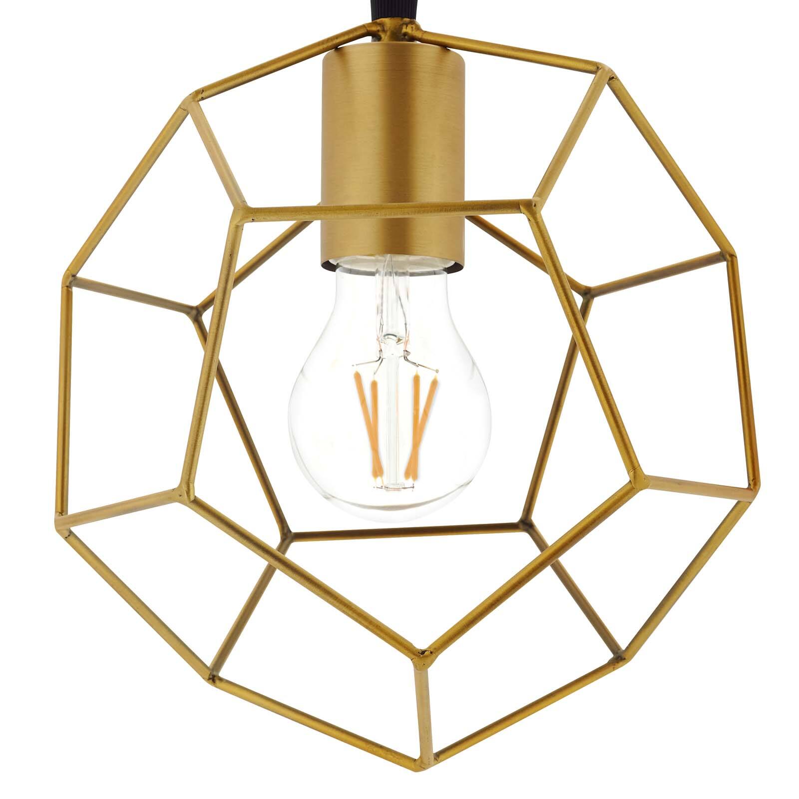 Left. Modway - Pique Gold Metal Ceiling Fixture by Modway - Gold.