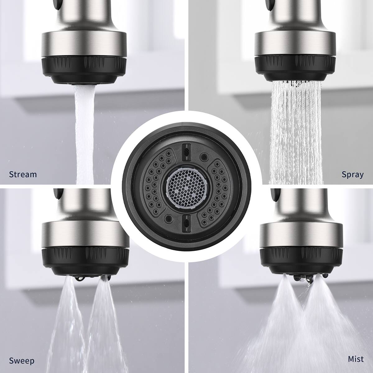 Stream  
Spray  
Sweep  
Mist