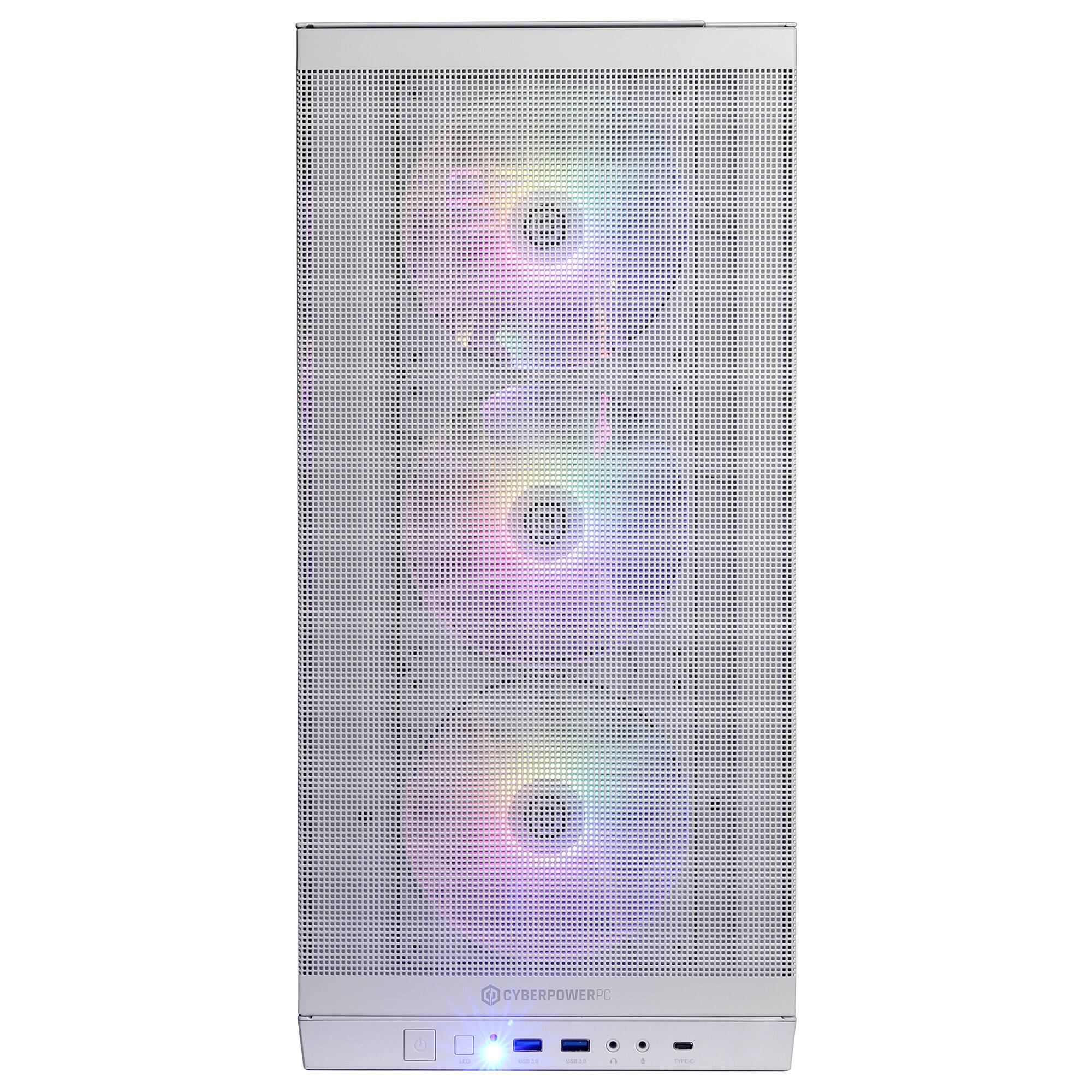 Alt View 1. CyberPowerPC - Gaming Desktop - AMD Ryzen 9 9900X3D 2025 - AMD Radeon RX 9070 XT 16GB - 32GB DDR5 Memory - 2TB SSD Storage - White.