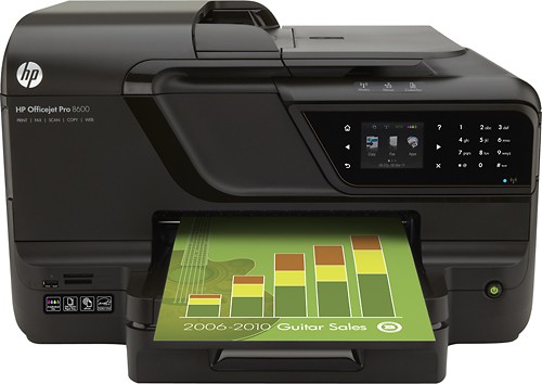  HP - Officejet Pro 8600 Multifunction Printer - Black