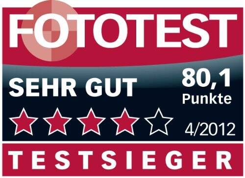 FOTOTEST SEHR GUT 80,1 Punkte 4/2012 TESTSIEGER