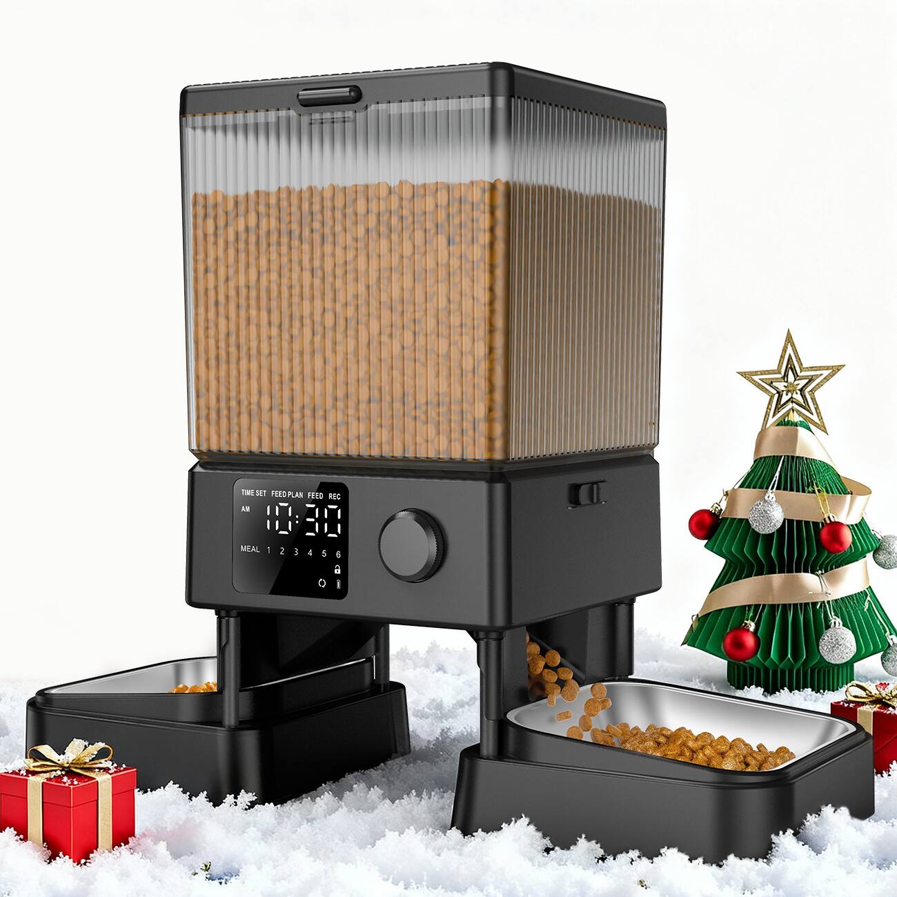 The text on the image reads:

"TIME SET PLAN FEED REC
AM 10:30
MEAL 1 2 3 4 5 6"