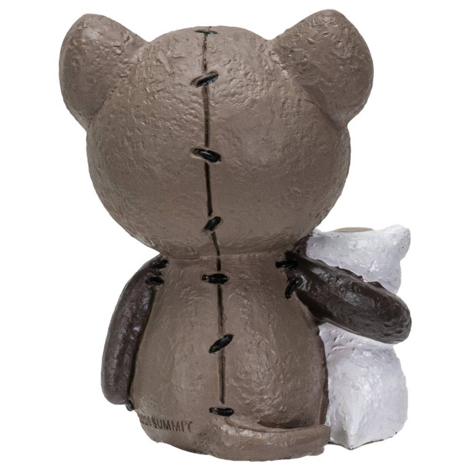 Angle. Pacific Trading - Furrybones Ferris Skeleton in Ferret Costume Figurine 3 inch - Brown.