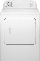 Amana - 6.5 Cu. Ft. Electric Dryer with Automatic Dryness Control - White - Front_Zoom