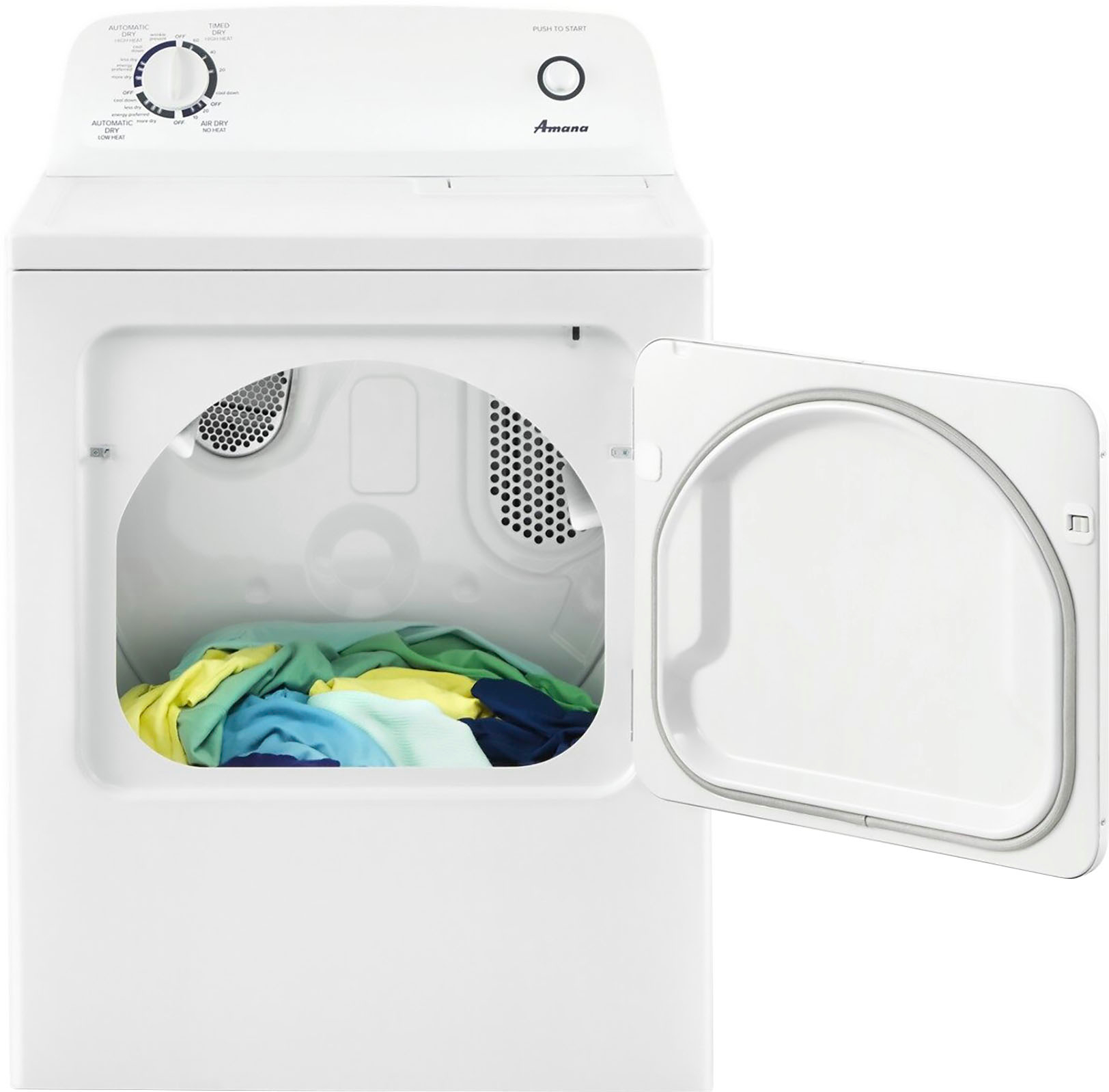 Amana 6.5 Cu. Ft. Electric Dryer with Automatic Dryness Control White  NED4655EW - Best Buy