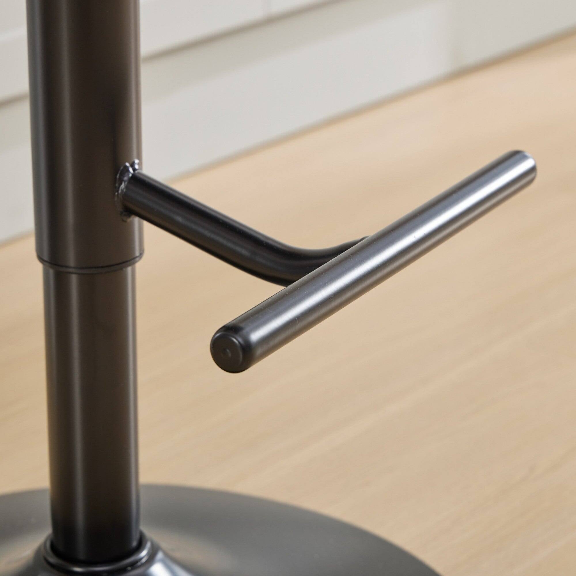 Alt View 6. Boyel Living - Adjustable Swivel Bar Stools Set of 2 with Upholstered Back - Orange.