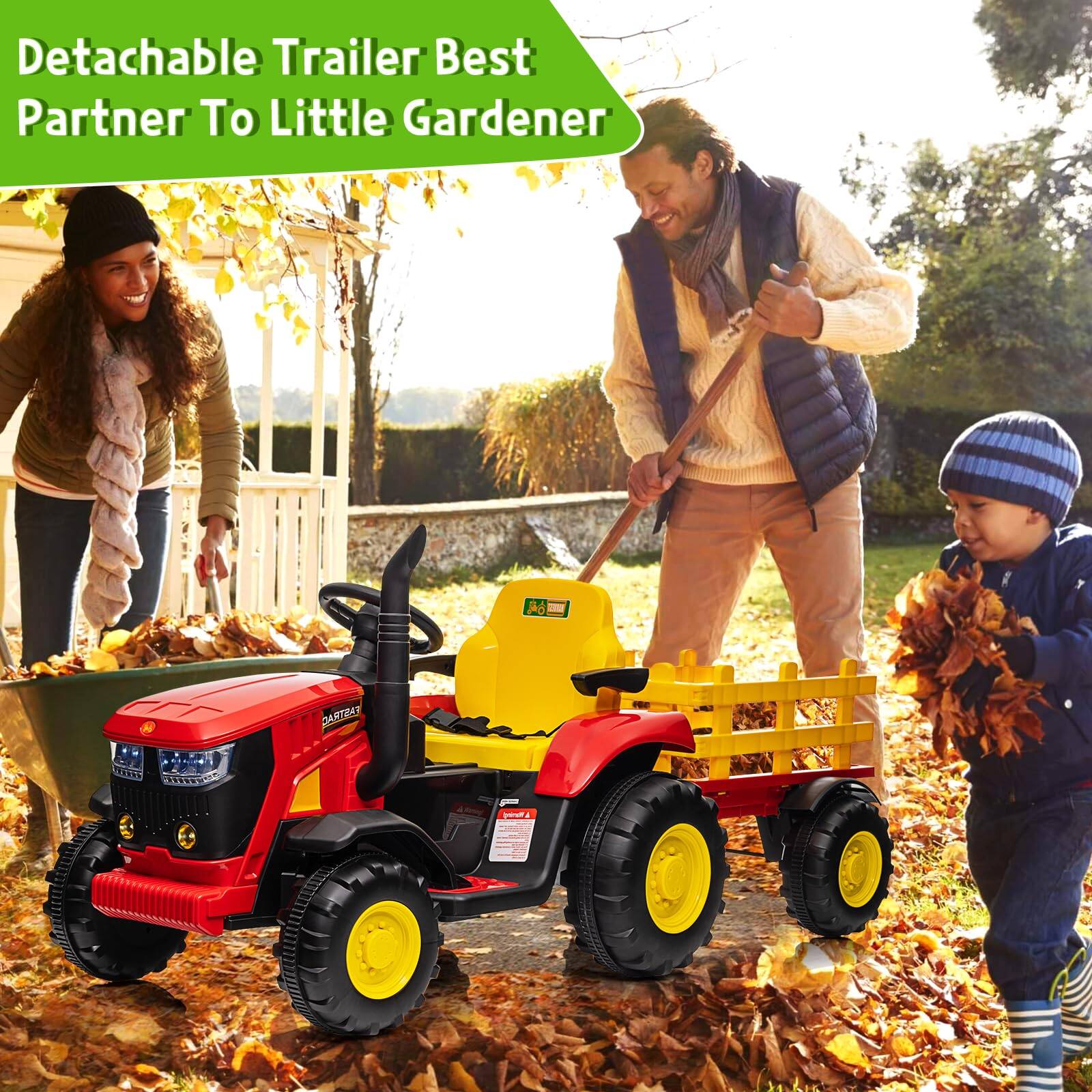Detachable Trailer Best Partner To Little Gardener