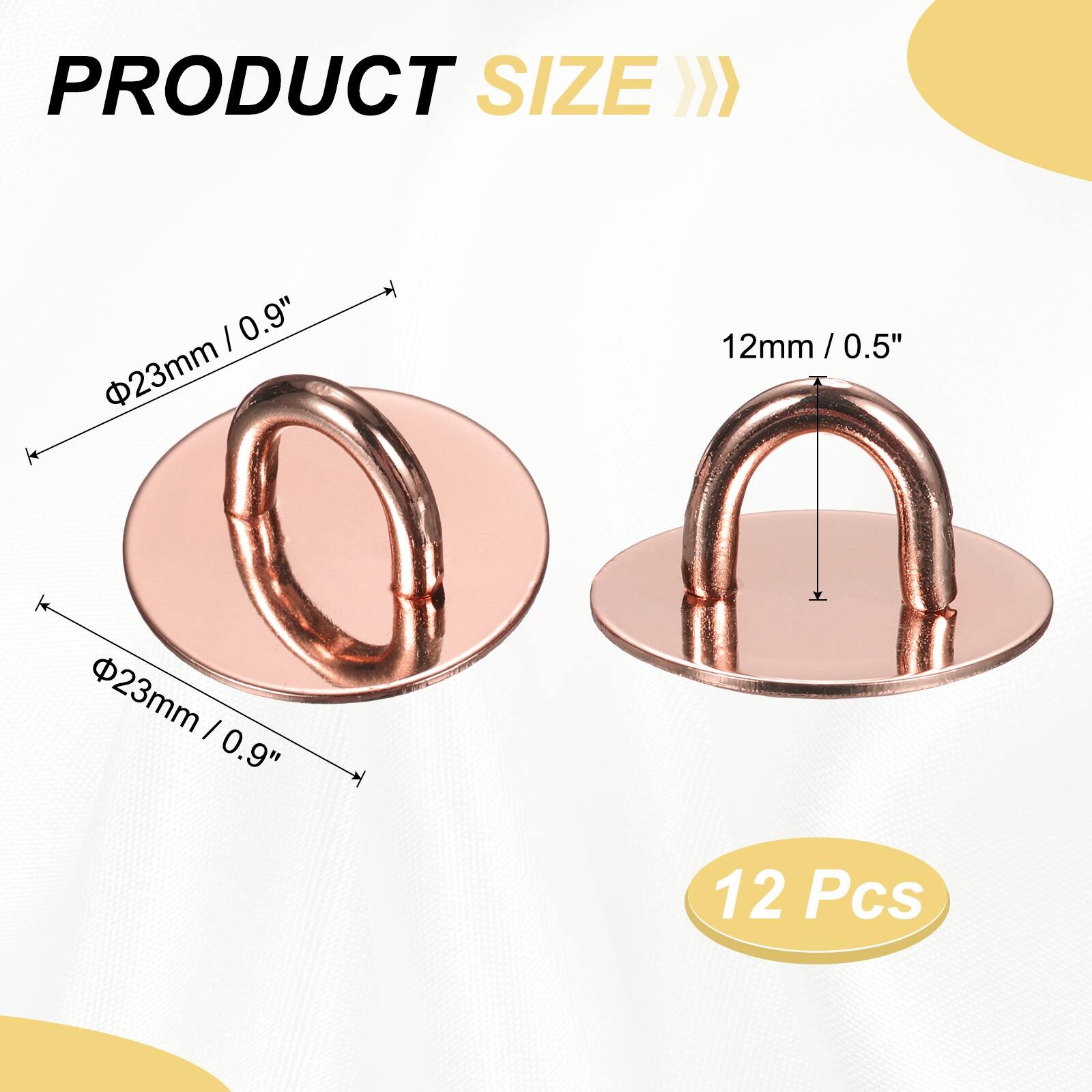PRODUCT SIZE  
Φ23mm / 0.9"  
12mm / 0.5"  
12 Pcs