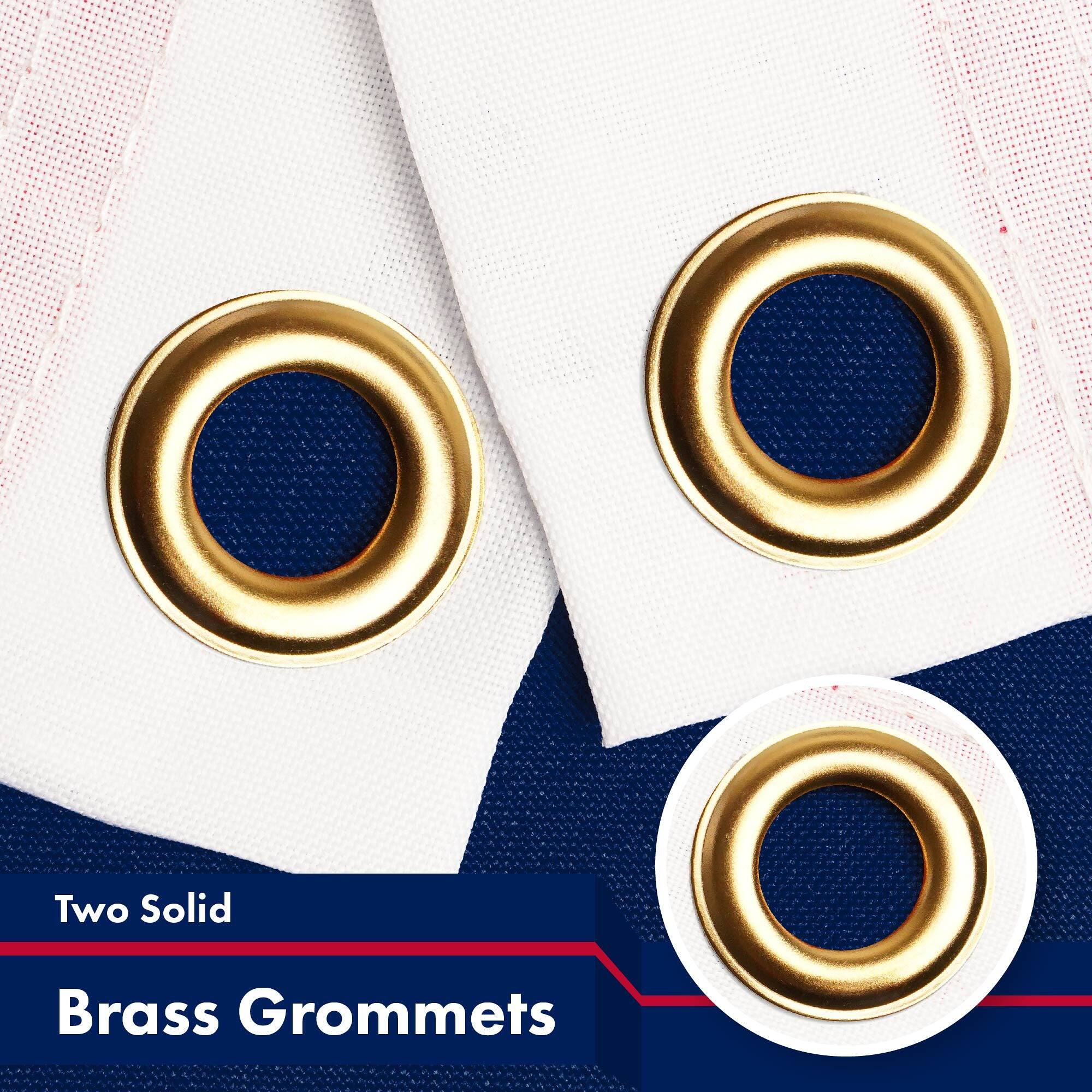 Two Solid Brass Grommets