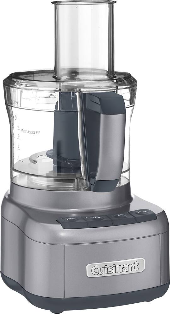Angle. Cuisinart - Elemental 8 Cup Food Processor - Gunmetal.