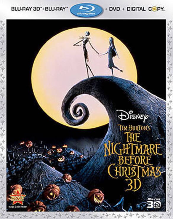  The Nightmare Before Christmas [3 Discs] [Includes Digital Copy] [3D] [Blu-ray/DVD] [Blu-ray/Blu-ray 3D/DVD] [1993]