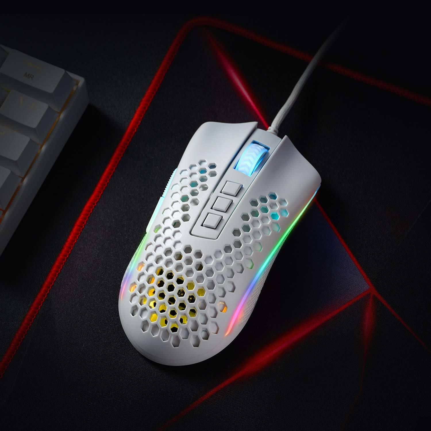 Alt View 6. Earthley Blooms - M808 Storm Lightweight Rgb Gaming Mouse Ultralight Shell 12 Optical Sensor 7 Buttons Precise... - Default.