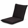 Front. Gymax - Gymax Adjustable 6-Position Floor Chair Folding Lazy Man Sofa Chair Multiangle Coffee - Coffee.