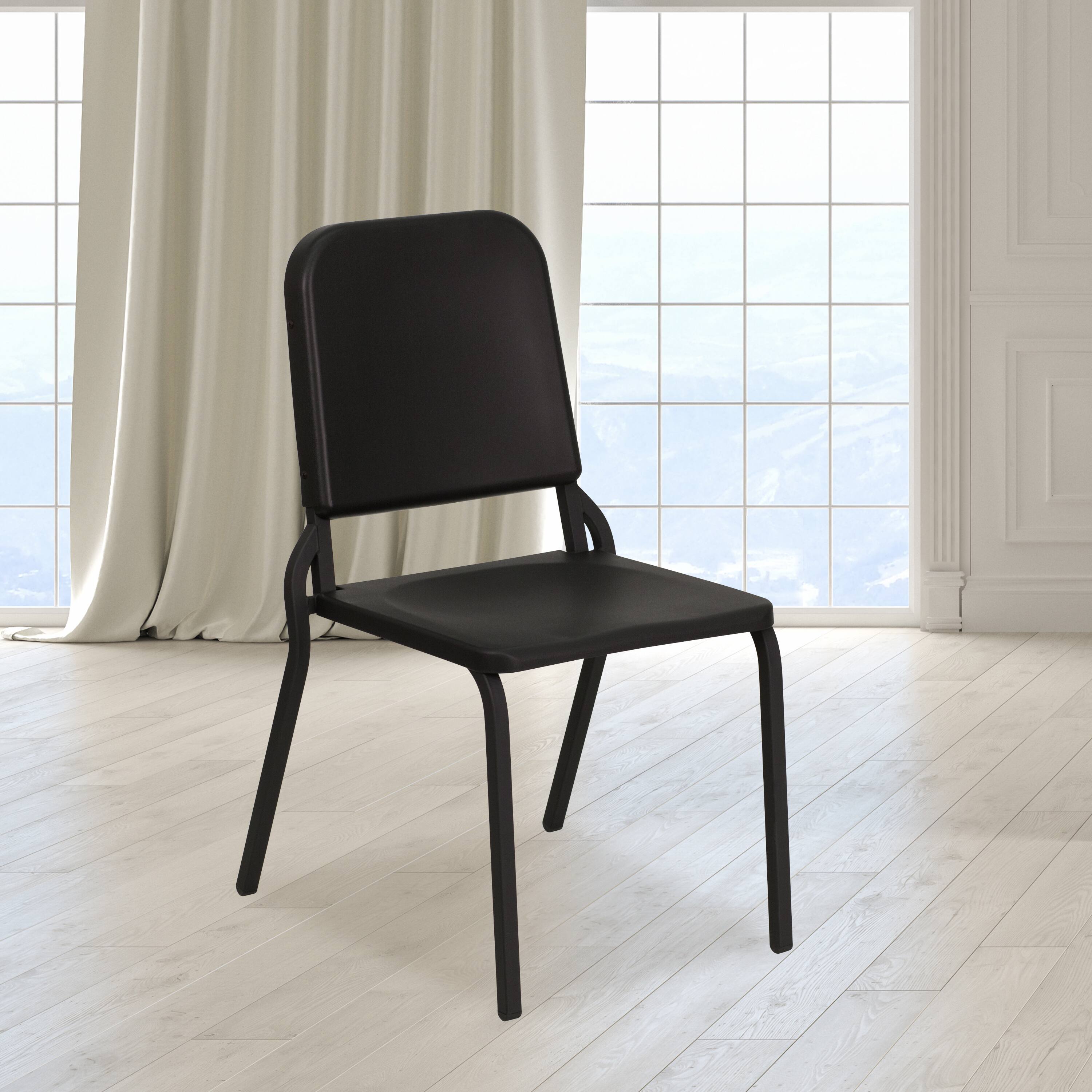 Alt View 2. Emma + Oliver - 5 Pack High Density Stackable Melody Band/Music Chair - Black.