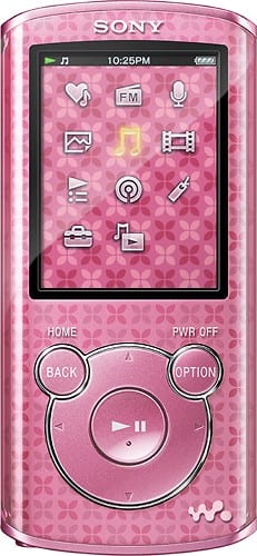 Front Standard. Sony - Walkman 4GB* Video MP3 Player - Pink.